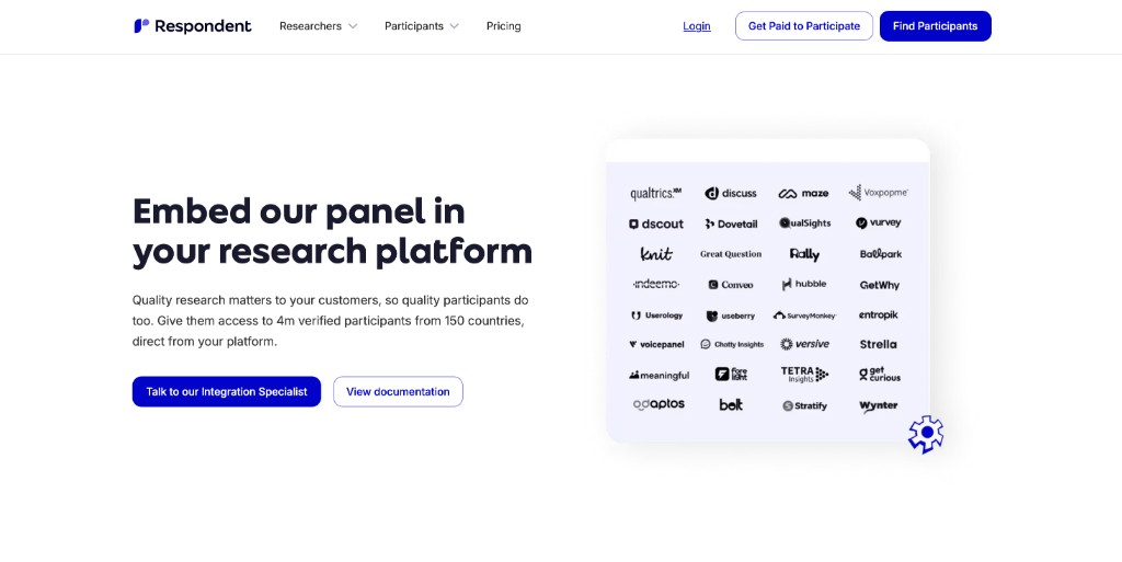 Respondent research platform